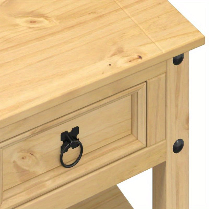 Salontafel – Koffietafel – Bijzettafel – Woonkamertafel – Tafeltje – Massief Dennehout – 2 Lades – Compact 85x50x45 cm