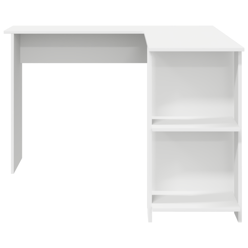 Hoekbureau – Bureau – Computerbureau – Werktafel – Wit – Ruim Werkblad – Duurzaam Gefineerd Hout