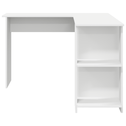 Hoekbureau – Bureau – Computerbureau – Werktafel – Wit – Ruim Werkblad – Duurzaam Gefineerd Hout