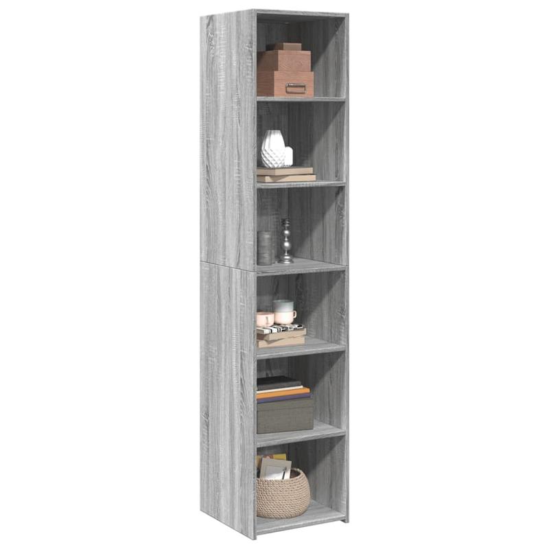 Modern Tall Cabinet 40x41x185cm - Engineered Wood Sonoma Oak Suitable for Hallway, Bedroom,, - Assembly, Space-Saving Vertical, Modern Furniture