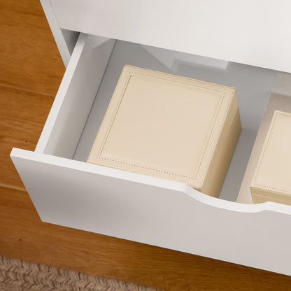 Commode – Ladekast – Opbergkast – Dressoir – Kast – 6 Lades – Scandinavisch Design – Wit Met Houten Poten – 120x40x76 cm – Stevig & Ruim