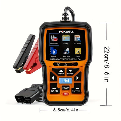OBD2 Scanner – Diagnostische Scanner – Foutcode Lezer – Batterijtester – Auto Diagnosetool – 12V Batterijtest Met Cold Cranking Amps – Check Engine Light Reset