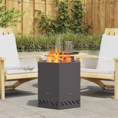 Zwarte Buitenfornuis – Vuurschaal – Houtkachel – Kampvuurplek – Outdoor Firepit – Compact 48x48 cm – Stevig Metalen Design
