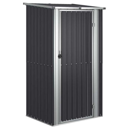 Tuinhuisje – Tuinschuur – Tuinberging – Gereedschapsschuur – Tuinkast – Gegalvaniseerd Staal – Weerbestendig Met Ventilatie & Dubbele Deuren – Antraciet – 118,5x97x209,5 cm