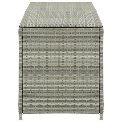 Tuinbox – Opbergbox – Tuinkast – Buitenbox – Poly Rattan – Grijs – 200 x 50 x 60 cm – Weerbestendig met PE Voering