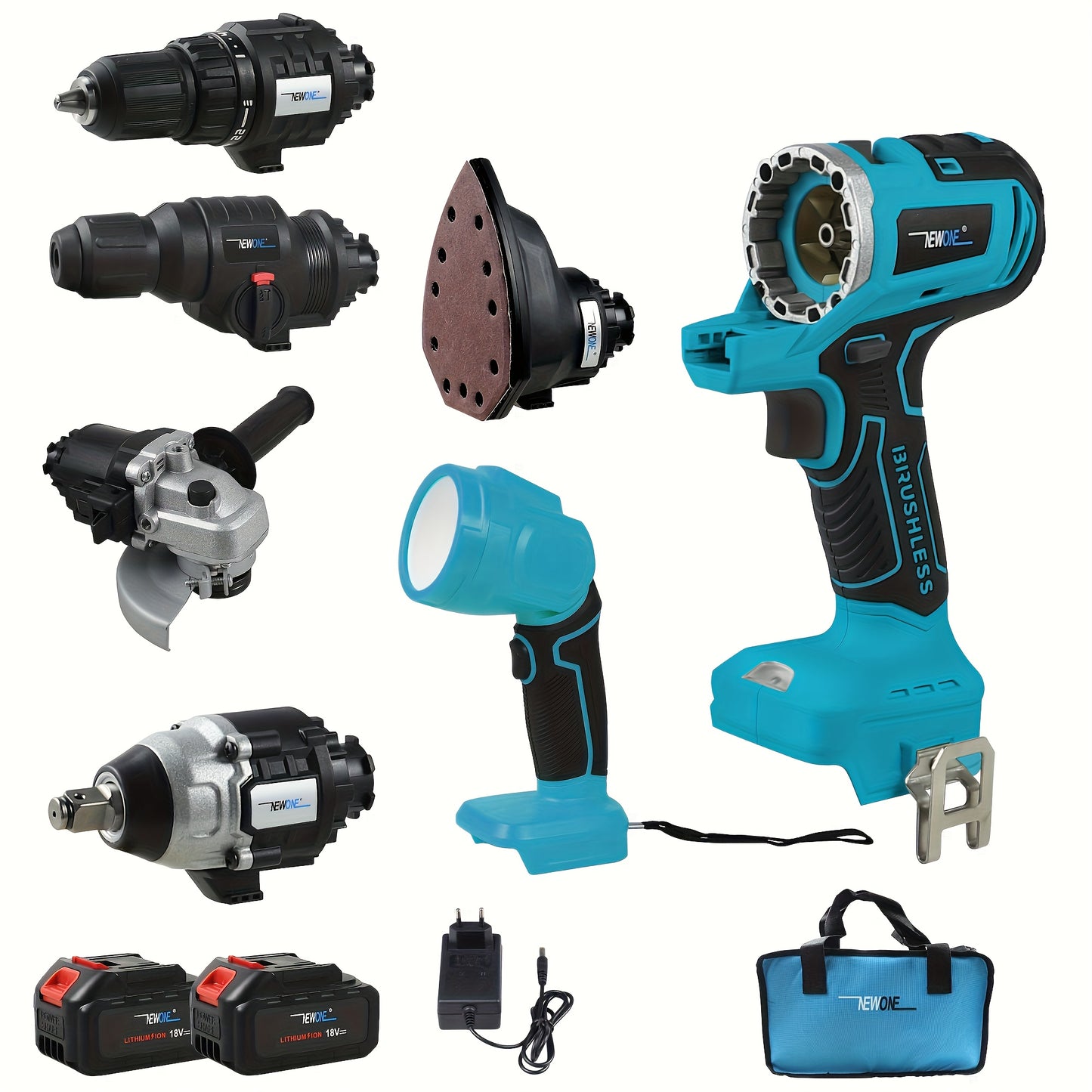 Multitool – Multigereedschap – Elektrisch Gereedschap – Accu Gereedschap – Combitool – 8-in-1 Multifunctioneel – Brushless Motor & 4000 mAh Lithium Accu