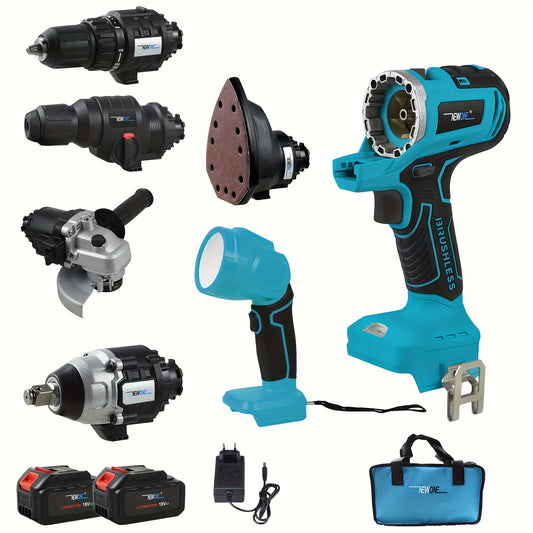 Multitool – Multigereedschap – Elektrisch Gereedschap – Accu Gereedschap – Combitool – 8-in-1 Multifunctioneel – Brushless Motor & 4000 mAh Lithium Accu