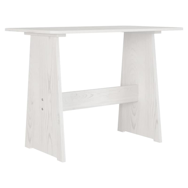 Eettafel – Houten Tafel – Grenen Tafel – Eetkamertafel – Keukentafel – Massief Grenenhout – Compact Formaat – Witte Kleur