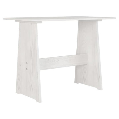 Eettafel – Houten Tafel – Grenen Tafel – Eetkamertafel – Keukentafel – Massief Grenenhout – Compact Formaat – Witte Kleur