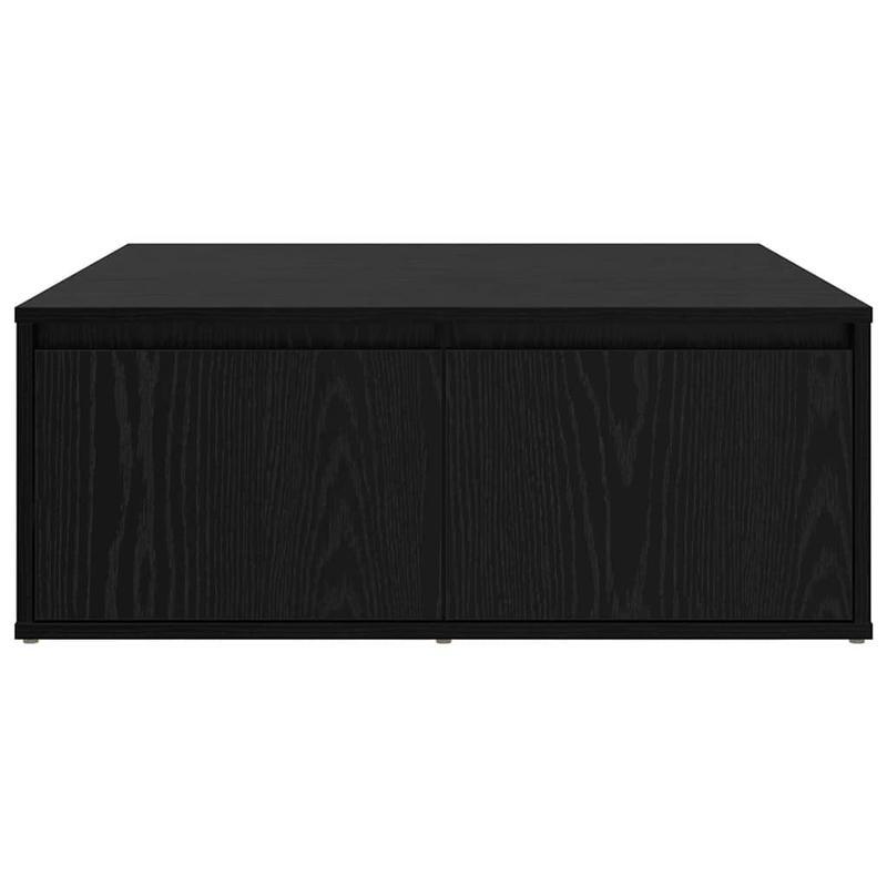 Coffee table met lade met opslag Black Oak 80 x 80 x 31cm Edited Wood Removable, suitable for indoor use and suitable for all seasons
