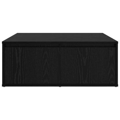 Coffee table met lade met opslag Black Oak 80 x 80 x 31cm Edited Wood Removable, suitable for indoor use and suitable for all seasons