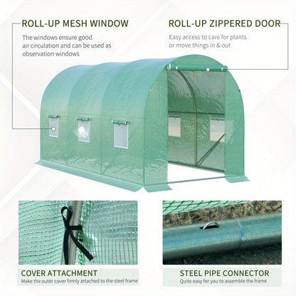 Kweekkas – Tuinkas – Broeikas – Plantenkas – Foliekas – Metalen Plantenhanger Groen – Stevig Materiaal – Compact Design
