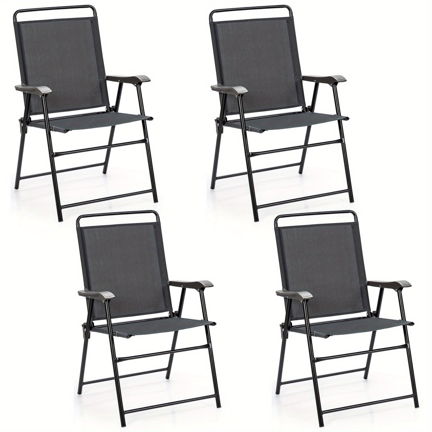 Opvouwbare Tuinstoelen – Klapstoelen – Balkonstoelen – Tuinmeubilair – Lichtgewicht – Stalen Frame – Weerbestendig