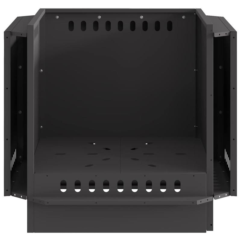 Vuurschaal – Vuurkorf – Tuinhaard – Sfeerhaard – Terrasverwarmer – Rookvrij – Stalen Constructie – Compact 58x58x51 cm – Zwart