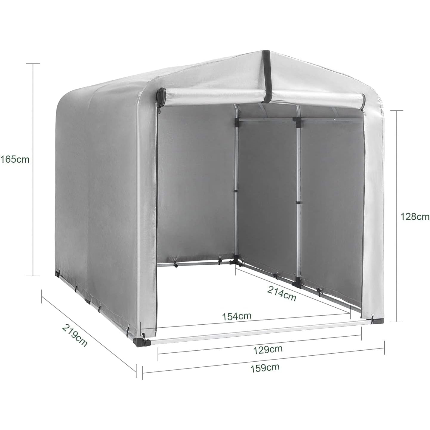 Fietsenstalling – Fietsenberging – Fietsenhok – Fietsopslag – Fietsgarage – Stevig Metaal – Afmetingen 120x176x163 cm