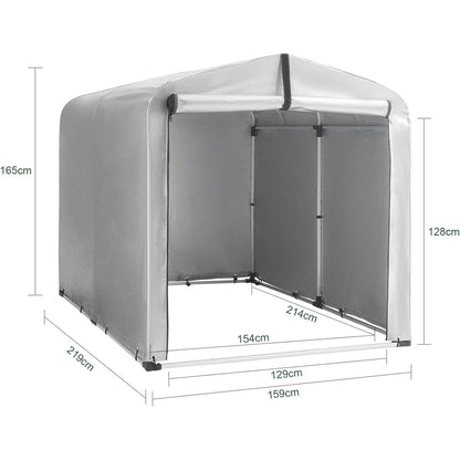 Fietsenstalling – Fietsenberging – Fietsenhok – Fietsopslag – Fietsgarage – Stevig Metaal – Afmetingen 120x176x163 cm