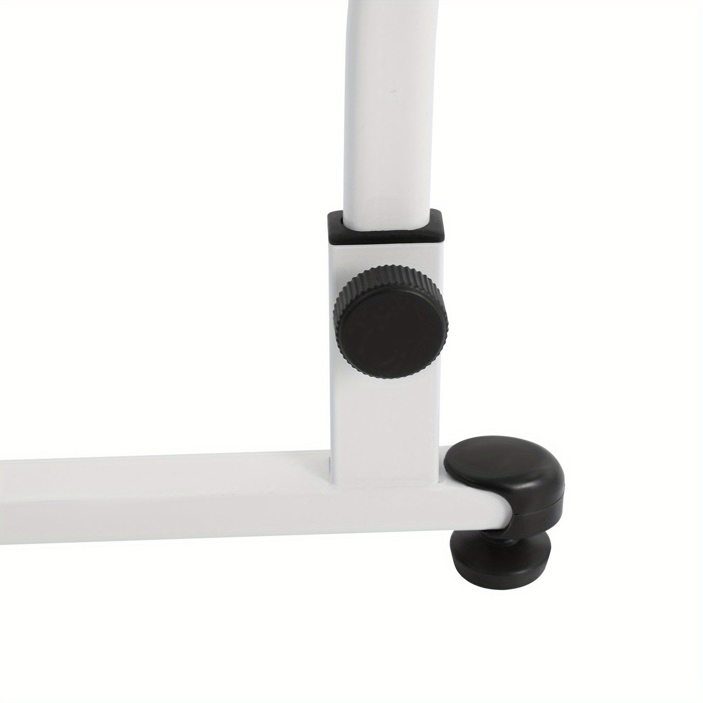 Pedicurekruk – Pedicurestoel – Nagelkruk – Schoonheidsstoel – Voetensteunkruk – Verstelbare Hoogte – Stevig IJzeren Frame – Comfortabele PU Leren Zitting – Modern Wit