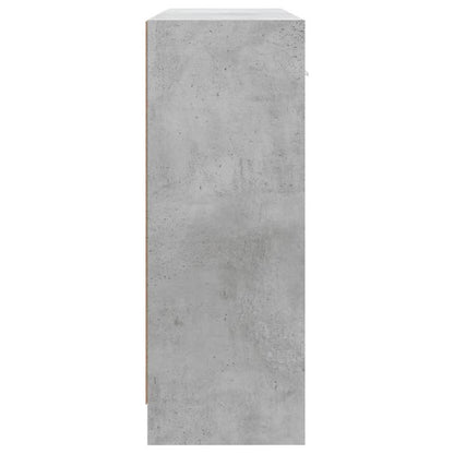 Dressoir – Side Cabinet – Opbergkast – Ladekast – Kast – Betonlook Grijs – Stevige MDF Constructie – 91x28x75 cm Vrijstaand