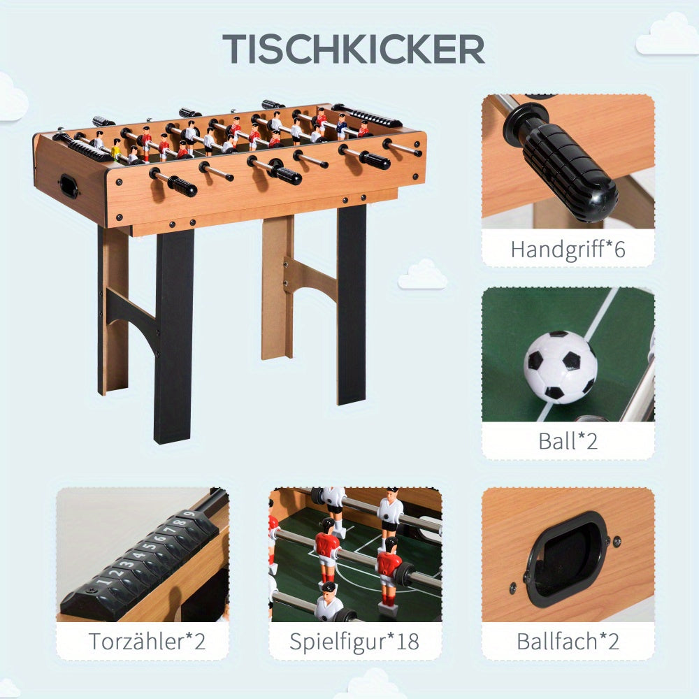 Speeltafel – Speltafel – Activiteitentafel – Kindertafel – Bouwtafel – 4-in-1 Multifunctioneel – Compact Formaat – Stabiel Metalen Frame – Natuurlijke Houten Speeloppervlak