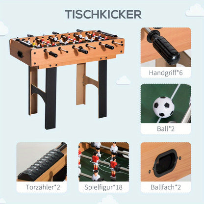 Speeltafel – Speltafel – Activiteitentafel – Kindertafel – Bouwtafel – 4-in-1 Multifunctioneel – Compact Formaat – Stabiel Metalen Frame – Natuurlijke Houten Speeloppervlak