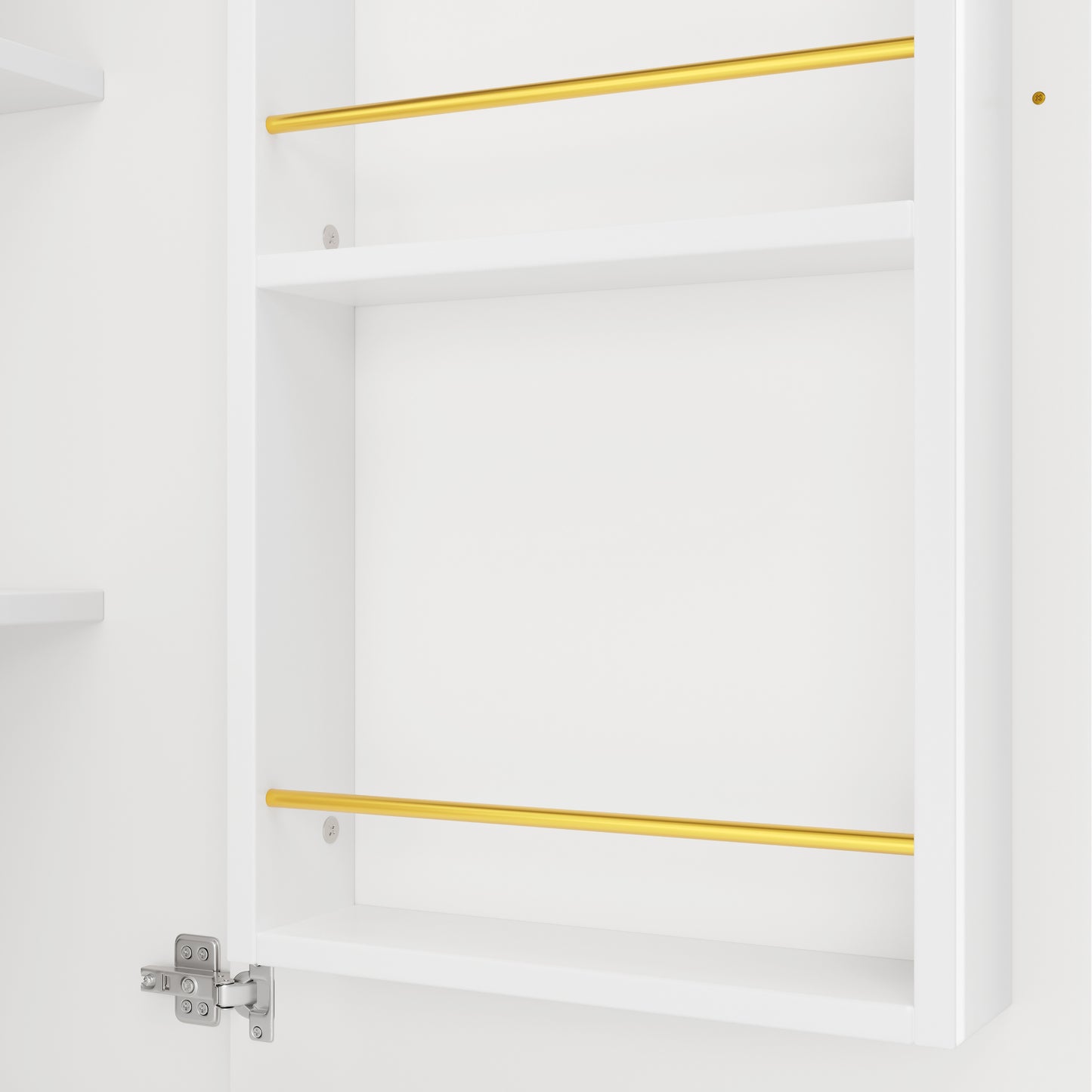 Barkast – Wijnrek – Drankkast – Bartafel – Keukentrolley – 360° Draaibaar – MDF Metalen Frame – 138x39x105 cm – 3 Deuren Met Uitneembare Scheidingswanden