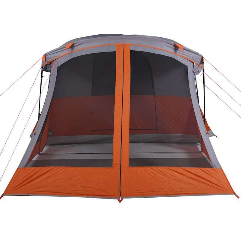 4-persoonstent – Kampeertent – Koepeltent – Iglo Tent – Festival Tent – Oranje Kleur – Duurzaam Polyester – Voorzien Van Voorkamer