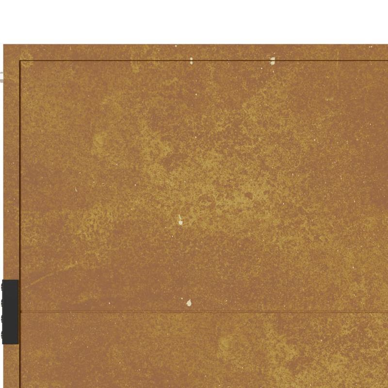 Tuinpoort Cortenstaal – Tuinafscheiding – Tuindecoratie – Metalen Poort – Rustieke Poort – Weerbestendig – 104 x 155 cm – Natuurlijk Roestbruin