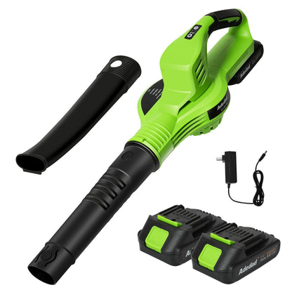 Bladblazer – Bladblazer Draadloos – Bladblazer Elektrisch – Bladblazer Tuingereedschap – Bladblazer Accu – 2 x 21V Lithium Batterijen – Instelbare Blaassnelheid