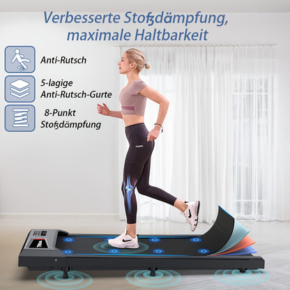 Loopband – Wandelband – Loopmachine – Fitnessband – Walking Pad – Compact Design – 2.5PK Stil Borstelloze Motor – Handgreep Voor Stabiliteit