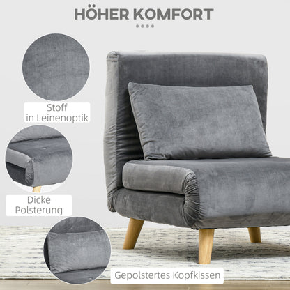 Relaxfauteuil – Verstelbare Fauteuil – Relaxstoel – Loungestoel – Grijze Stoel – Zachte Bekleding – Zonder Elektriciteit Met Afstandsbediening