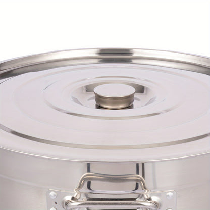 Soepketel – Soeppot – Kookpot – Stoofpan – Grote Pan – Roestvrij Staal 304 – 98 Liter Inhoud - QUORE