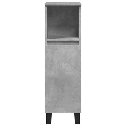 Badkamermeubel – Badmeubelset – Wastafelmeubel – Badkamerkast – Onderbouwkast – Betonlook Grijs – Duurzaam Hout – 3-delige Set
