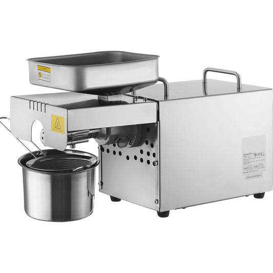 Oliepers – Notenpers – Zadenpers – Notenmolen – Olie-extractor – 850W Krachtige Motor – Instelbare Temperatuur Tot 300°C
