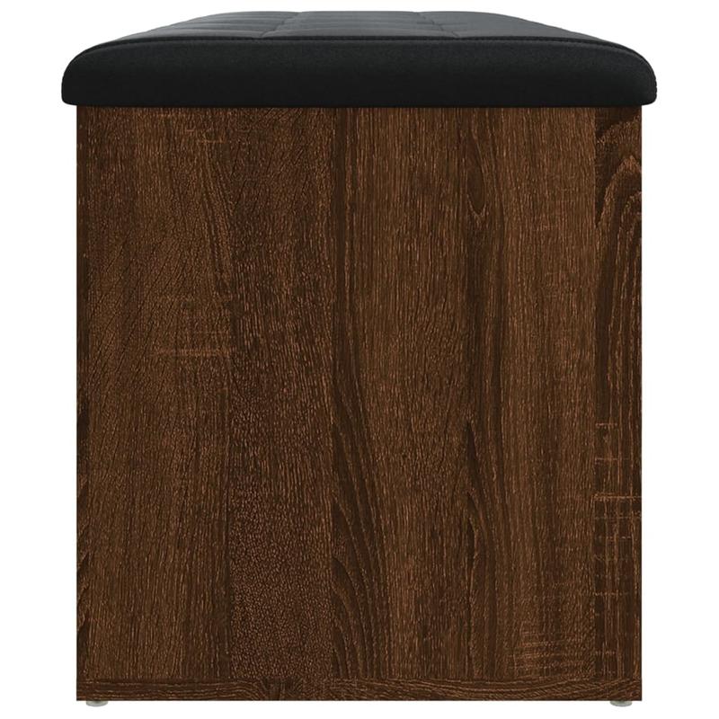 Opbergbank – Opbergkist – Schoenenbank – Zitbank – Bankje – Gemaakt Van Behandeld Hout – Afmeting 102x42x45 Cm Bruin Eik