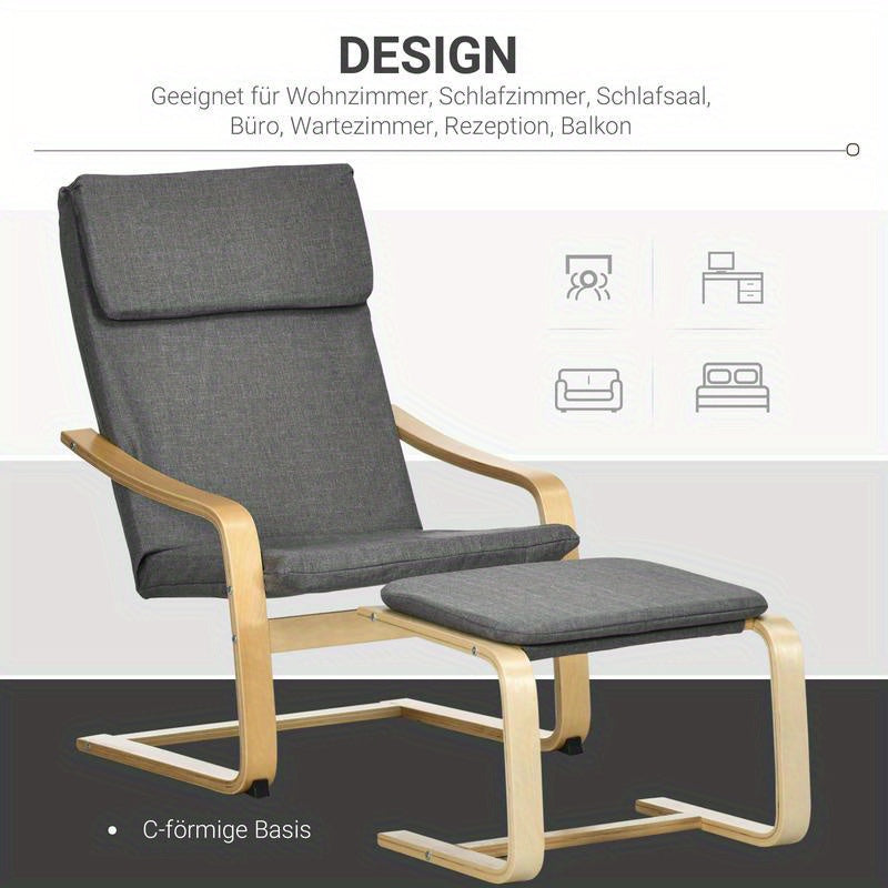 Leisure stoel – Lounge stoel – Balkon stoel – Hal stoel – Eetkamer stoel – Stevig houten frame – Comfortabele foam vulling
