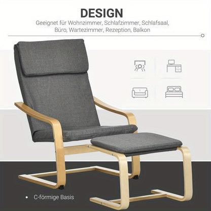 Leisure stoel – Lounge stoel – Balkon stoel – Hal stoel – Eetkamer stoel – Stevig houten frame – Comfortabele foam vulling