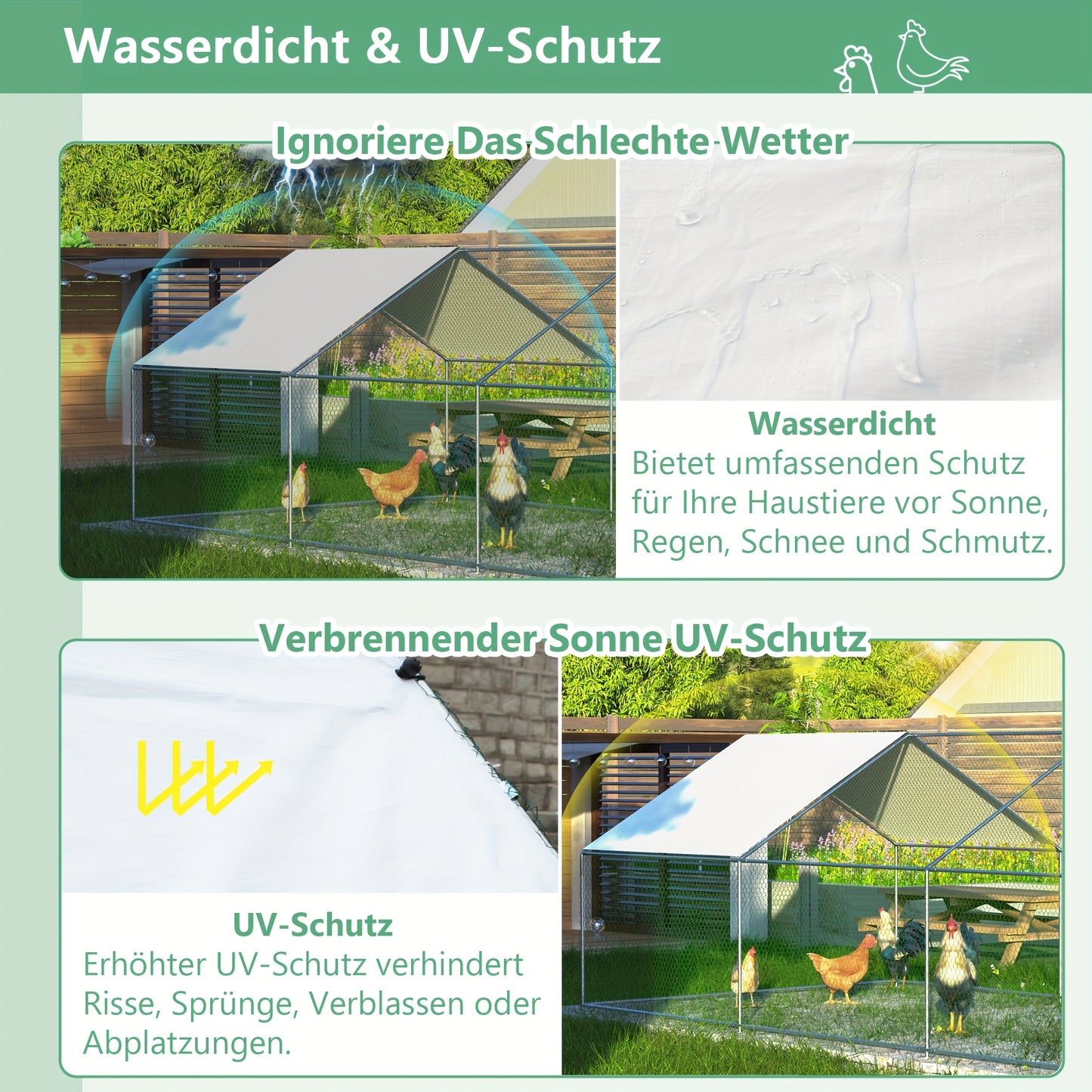Tuinhuisje – Tuinberging – Tuinschuur – Opslagbox – Gereedschapsschuur – Verzinkt Staal – Waterdicht en Geventileerd – 184x119x186 cm – Grijs/Groen