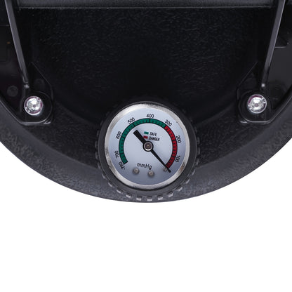 Zuignap – Vacuümzuiger – Hefzuiger – Hulpzuiger – Zuighandel – Zuigkracht 179 kg – Druksensor Met Kleurindicatie – Inclusief Draagkoffer – Rubber Zuigbasis 20 cm – Anti-Slip ABS Handgreep