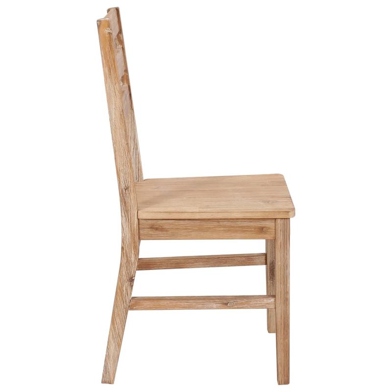 Eetkamerstoelen – Stoelen – Houten Stoelen – Houten Eetkamerstoelen – Acacia Stoelen – Set van 6 – Massief Acaciahout – Comfortabele Polyester Zitting