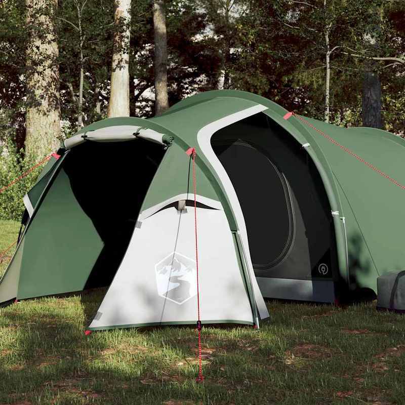 Tent – Kampeertent – Koepeltent – Tunneltent – Lichtgewicht Tent – 3 Personen – Ovaal Tunnelmodel – Ritssluiting – Gemengde Kleuren – Stalen Frame – PU Coating