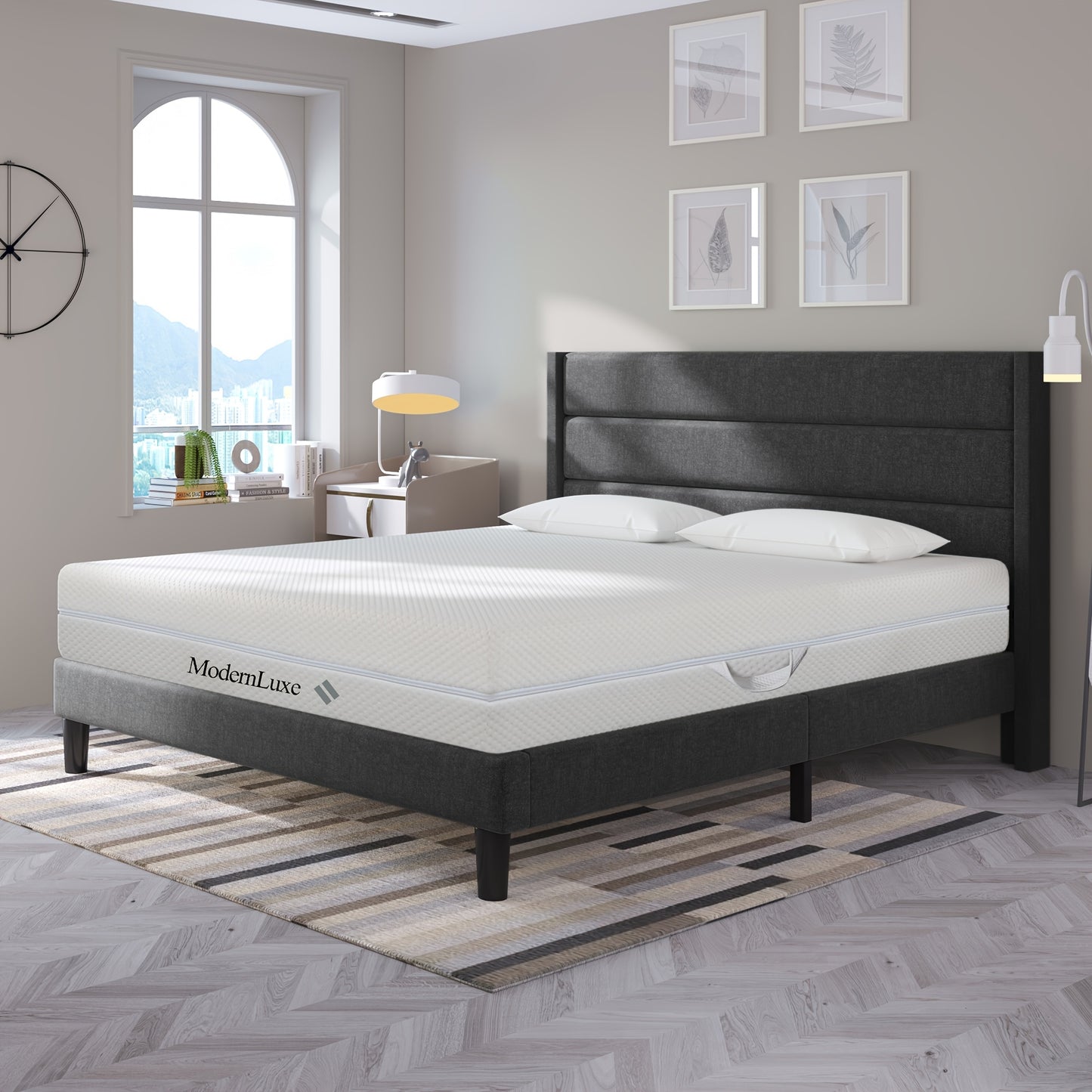 140x200cm 7-Zone Comfort Mattress with Ergonomic Support, 20cm Height, H3/H2 Spinal Alignment, Motion Isolation & Edge Support - Twin/Full/Queen/King Size Bed, Zipper & Handle System, No Power Required, Durable Non- Fabric, I