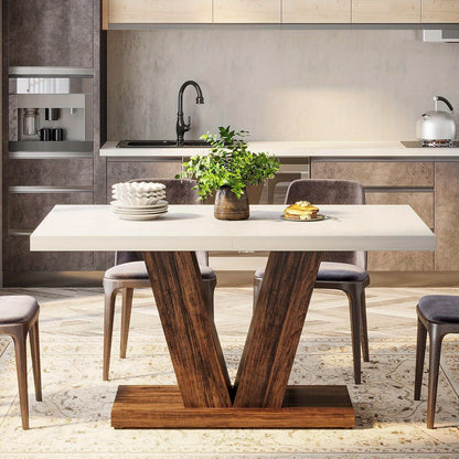 Eettafel – Tafel – Dining Table – Eetkamertafel – Keukentafel – Witbruin Design – Geschikt Voor 4 Personen – Stevig Houten Onderstel