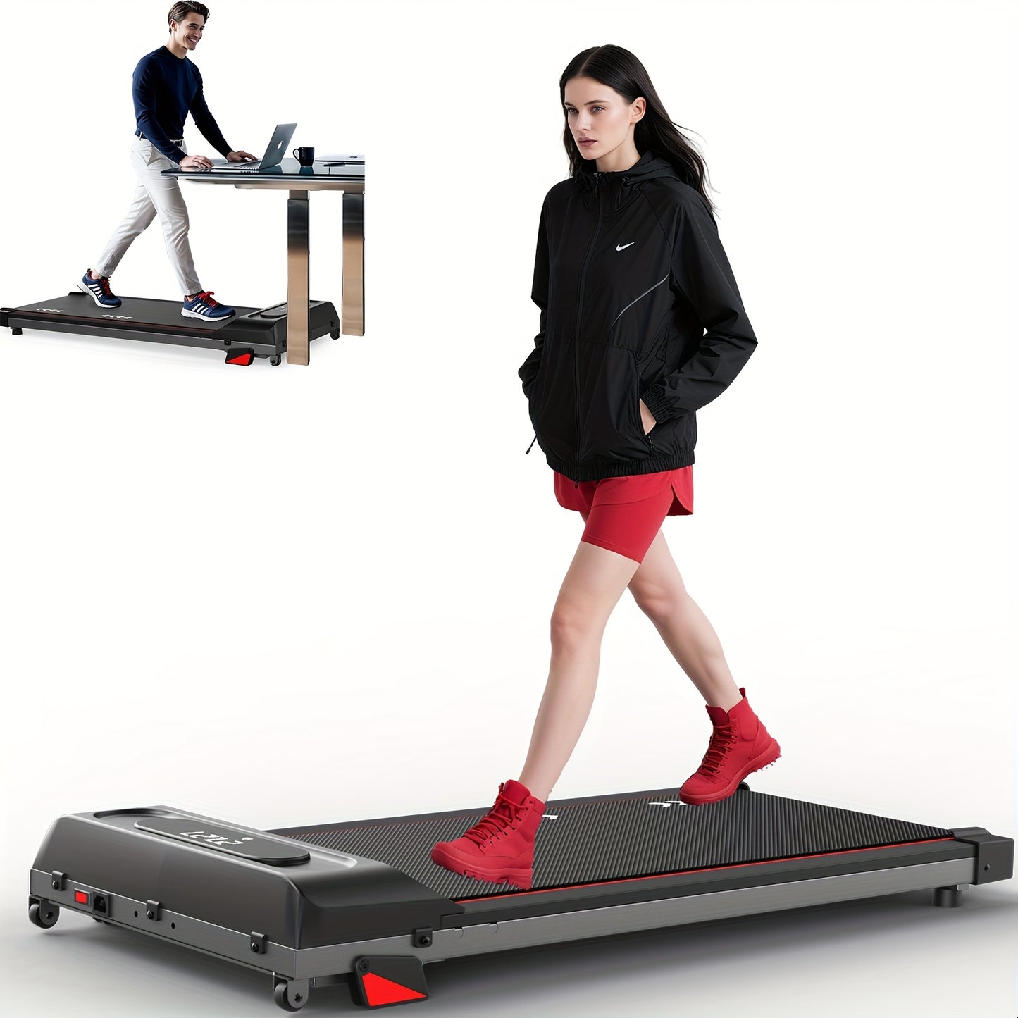 Loopband – Wandelband – Hardloopband – Walking Pad – Treadmill – Inklapbaar – 2,25 PK Motor – 4% Hellingsfunctie