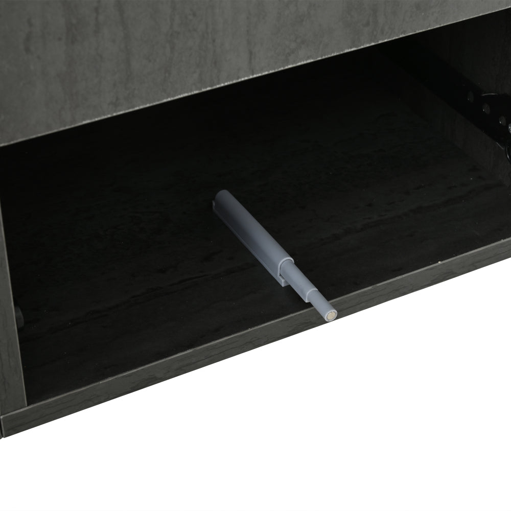 Modern Luxury TV Stand for 70-inch TVs Compatible for 165.1/190.5/177.8 cm Screens - Heavy-Duty Metal Frame with Marble-Patterned Tabletop, Cable Management System & Push-to-Open Drawers - Non-Wood Media Console for Large TVs