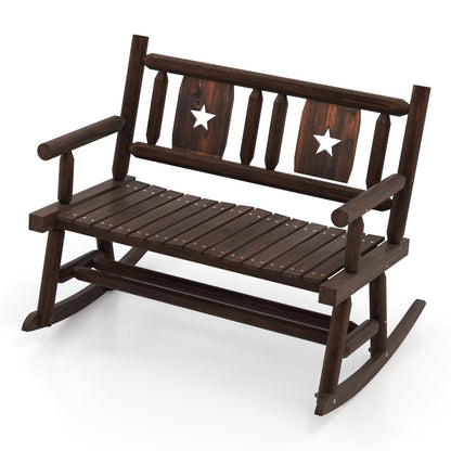 Tuinbank – Schommelbank – Buitenbank – Houten Bank – Terrasbank – Weerbestendig – Draagvermogen 320 kg – Afmetingen 111x85x89 cm – Rustic Brown