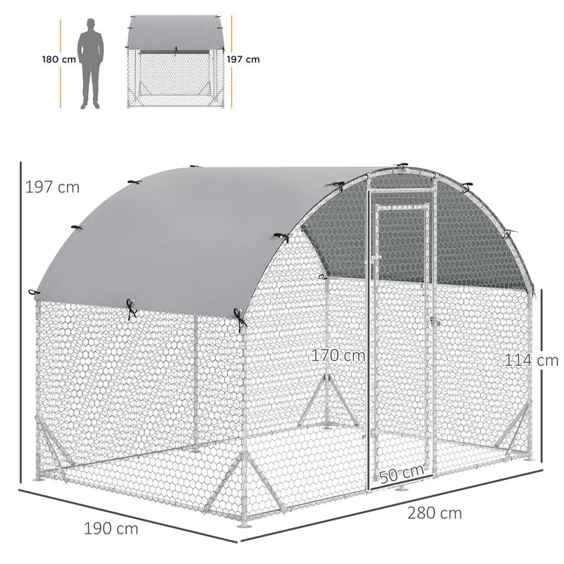 Dierenren – Buitenren – Kippenren – Konijnenren – Knaagdierenren – Stevig Metalen Frame – Waterafstotende Oxford Stof
