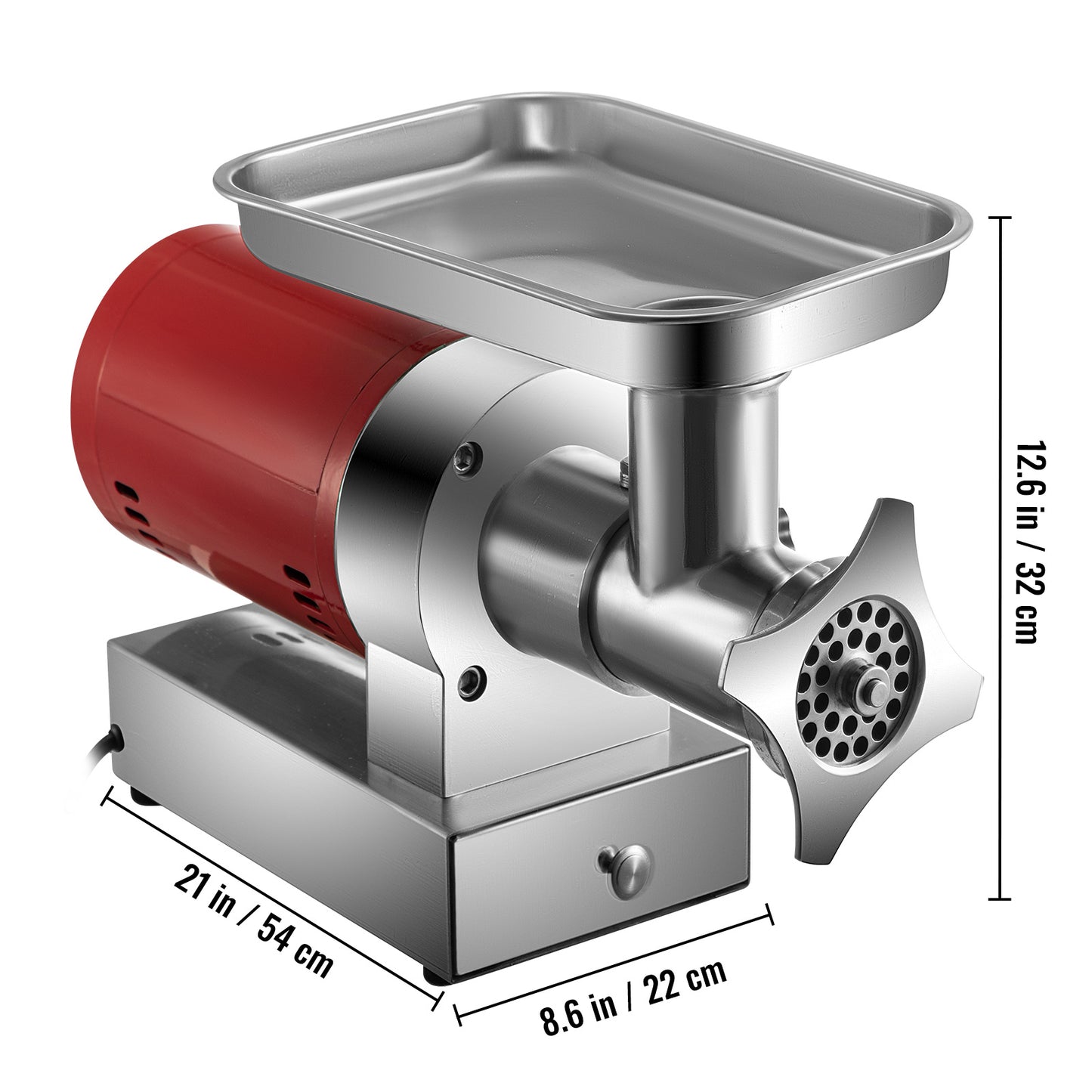 Vleesmolen – Gehaktmolen – Worstmaker – Keukenmachine – Vleesvermalser – 1100W Krachtige Motor – RVS Materiaal