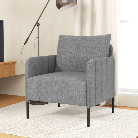 Fauteuil – Armstoel – Zitzetel – Moderne Stoel – Loungestoel – Verstelbare Arm- en Voetensteunen – Zacht Gestoffeerd Met Kussens