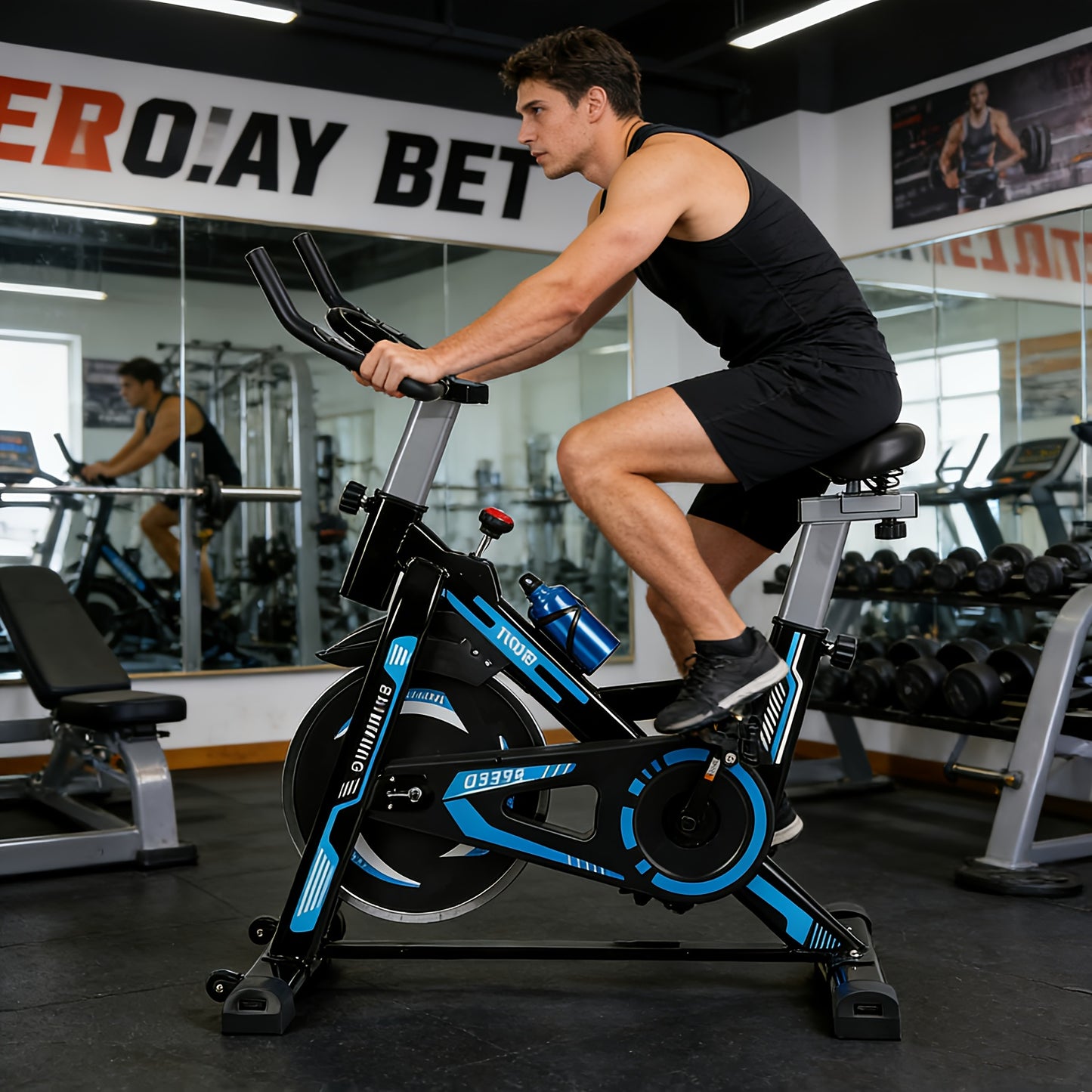 1 Leg Trainer | Glute Trainer | Stable Pedals with Padded Support | Indoor Endurance Cardio | Compact Design | Apartment Essential | Unisex | Iron