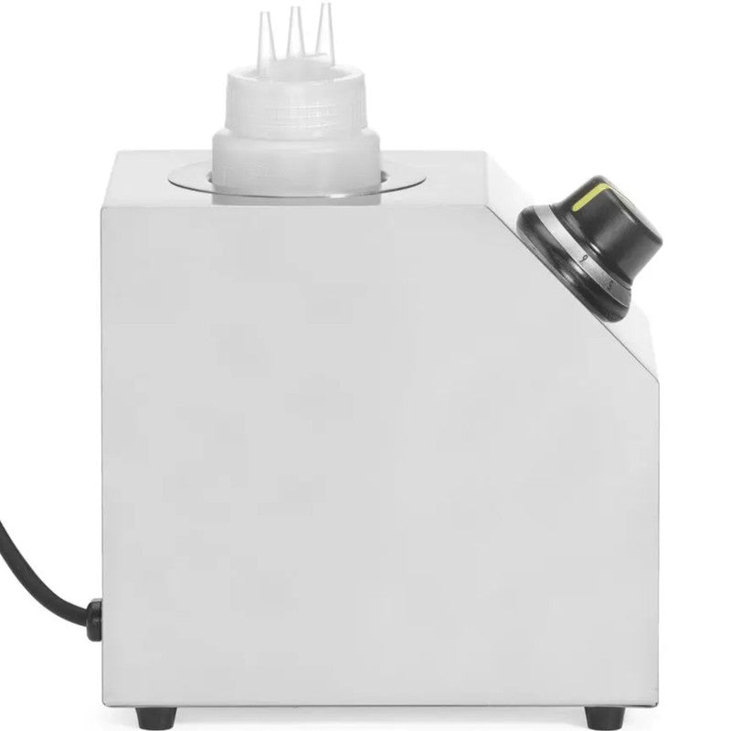 Chocoladesausverwarmer – Sausverwarmer – Chocoladefondue apparaat – Fonduepan – Warmer – RVS behuizing – 650 ml fles – 200 Watt – Temperatuurregelaar 6 standen
